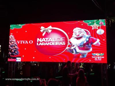 Natal de Laranjeiras 2023: abertura reÃºne famÃ­lias laranjeirenses na PraÃ§a Nogueira do Amaral