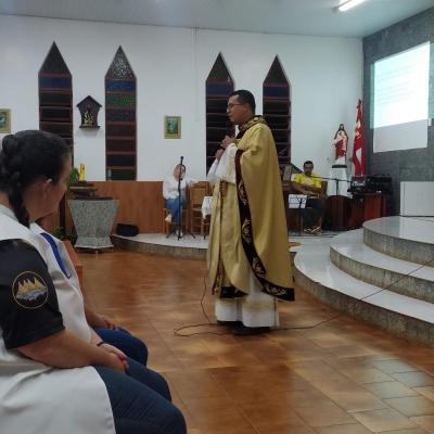 Abertura do Tríduo em louvor a Imaculada Conceição do Porto Barreiro, reuniu centenas de fiéis