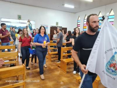 Padre JoÃ£o Rafael de Pitanga presidiu o 2Âº dia do TrÃ­duo em louvor a Imaculada ConceiÃ§Ã£o em Porto Barreiro