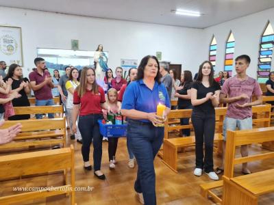 Padre João Rafael de Pitanga presidiu o 2º dia do Tríduo em louvor a Imaculada Conceição em Porto Barreiro