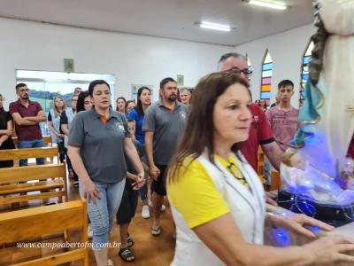 Padre João Rafael de Pitanga presidiu o 2º dia do Tríduo em louvor a Imaculada Conceição em Porto Barreiro