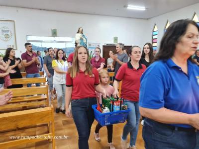 Padre João Rafael de Pitanga presidiu o 2º dia do Tríduo em louvor a Imaculada Conceição em Porto Barreiro