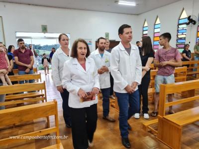 Padre JoÃ£o Rafael de Pitanga presidiu o 2Âº dia do TrÃ­duo em louvor a Imaculada ConceiÃ§Ã£o em Porto Barreiro