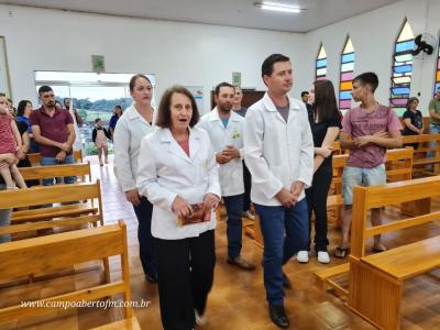 Padre João Rafael de Pitanga presidiu o 2º dia do Tríduo em louvor a Imaculada Conceição em Porto Barreiro