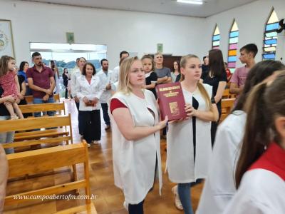 Padre JoÃ£o Rafael de Pitanga presidiu o 2Âº dia do TrÃ­duo em louvor a Imaculada ConceiÃ§Ã£o em Porto Barreiro
