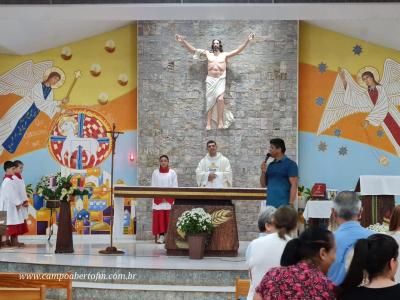 Padre JoÃ£o Rafael de Pitanga presidiu o 2Âº dia do TrÃ­duo em louvor a Imaculada ConceiÃ§Ã£o em Porto Barreiro