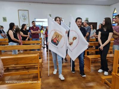 Padre JoÃ£o Rafael de Pitanga presidiu o 2Âº dia do TrÃ­duo em louvor a Imaculada ConceiÃ§Ã£o em Porto Barreiro