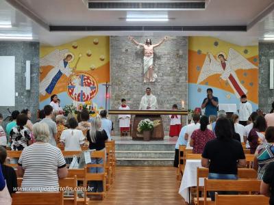 Padre JoÃ£o Rafael de Pitanga presidiu o 2Âº dia do TrÃ­duo em louvor a Imaculada ConceiÃ§Ã£o em Porto Barreiro