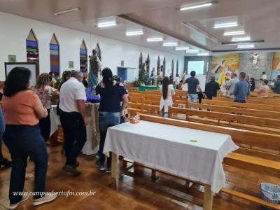 Encerramento do TrÃ­duo em Porto Barreiro teve a participaÃ§Ã£o dos profissionais da saÃºde e funcionÃ¡rios pÃºblicos