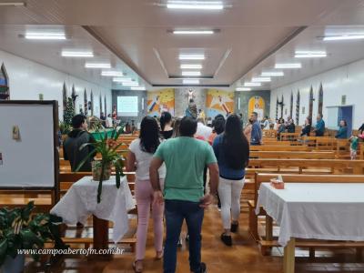 Encerramento do TrÃ­duo em Porto Barreiro teve a participaÃ§Ã£o dos profissionais da saÃºde e funcionÃ¡rios pÃºblicos