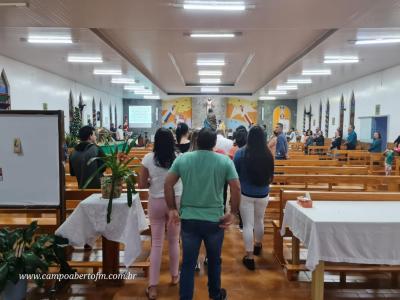 Encerramento do Tríduo em Porto Barreiro teve a participação dos profissionais da saúde e funcionários públicos