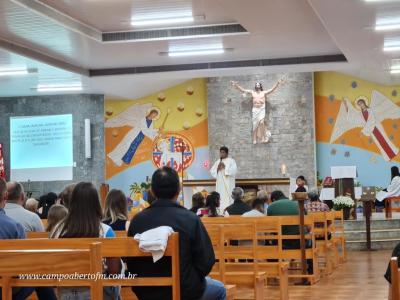 Encerramento do TrÃ­duo em Porto Barreiro teve a participaÃ§Ã£o dos profissionais da saÃºde e funcionÃ¡rios pÃºblicos
