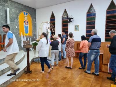 Encerramento do TrÃ­duo em Porto Barreiro teve a participaÃ§Ã£o dos profissionais da saÃºde e funcionÃ¡rios pÃºblicos