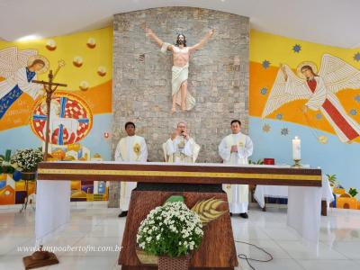 Bispo Dom Amilton presidiu a CelebraÃ§Ã£o dos 50 anos da ParÃ³quia Imaculada ConceiÃ§Ã£o do Porto Barreiro