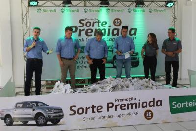 ConheÃ§a o ganhador da Ford Ranger 0 Km ,  da promoÃ§Ã£o â€œSorte Premiadaâ€ do Sicredi  Grandes Lagos PR/SP