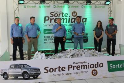 ConheÃ§a o ganhador da Ford Ranger 0 Km ,  da promoÃ§Ã£o â€œSorte Premiadaâ€ do Sicredi  Grandes Lagos PR/SP