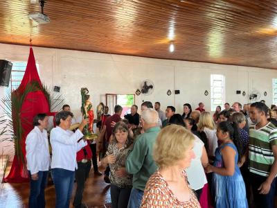 Caravana Evangelizar da Campo Aberto FM esteve na comunidade do Campo do Bugre na Festa de São Sebastião
