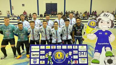 Atual CampeÃ£o da Copa Garotinho de Futsal Masculino Livre estrÃ©ia com vitÃ³ria 