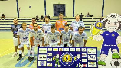 Atual CampeÃ£o da Copa Garotinho de Futsal Masculino Livre estrÃ©ia com vitÃ³ria 