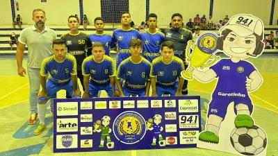 Atual CampeÃ£o da Copa Garotinho de Futsal Masculino Livre estrÃ©ia com vitÃ³ria 