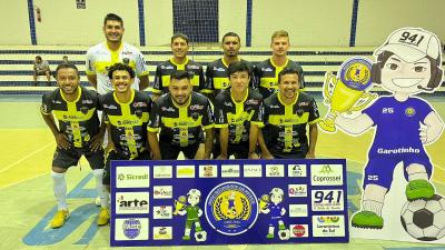 Atual CampeÃ£o da Copa Garotinho de Futsal Masculino Livre estrÃ©ia com vitÃ³ria 