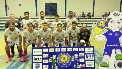 Atual CampeÃ£o da Copa Garotinho de Futsal Masculino Livre estrÃ©ia com vitÃ³ria 