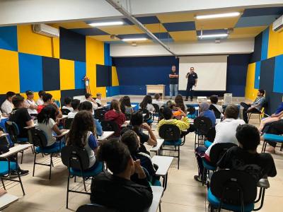 Turma da Tarde do Centro da Juventude participou da abertura do Projeto Jovens Comunicadores