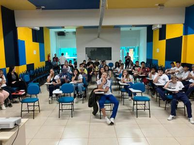 Turma da Tarde do Centro da Juventude participou da abertura do Projeto Jovens Comunicadores