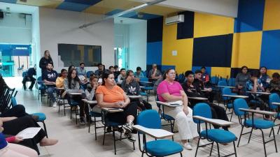 Turma da Tarde do Centro da Juventude participou da abertura do Projeto Jovens Comunicadores