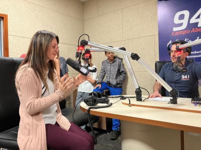 LS: Nesta quarta-feira, a RÃ¡dio Campo Aberto FM recebeu a 1Âª Turma do Projeto "Jovens Comunicadores" 