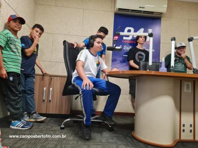 Etapa das visitas a Campo Aberto FM do Projeto Jovens Comunicadores foi concluÃ­da nesta segunda (29)