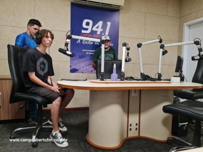 Etapa das visitas a Campo Aberto FM do Projeto Jovens Comunicadores foi concluÃ­da nesta segunda (29)