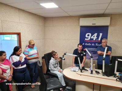 Etapa das visitas a Campo Aberto FM do Projeto Jovens Comunicadores foi concluÃ­da nesta segunda (29)