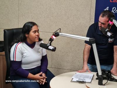 Etapa das visitas a Campo Aberto FM do Projeto Jovens Comunicadores foi concluída nesta segunda (29)