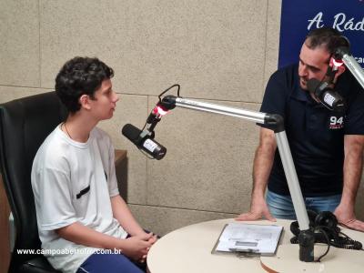 Etapa das visitas a Campo Aberto FM do Projeto Jovens Comunicadores foi concluÃ­da nesta segunda (29)