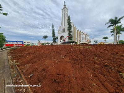 ParÃ³quia Sant'Ana de Laranjeiras do Sul iniciou as obras de RevitalizaÃ§Ã£o da PraÃ§a da Igreja Matriz