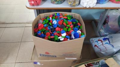 LS: ColÃ©gio Estadual Professor Gildo AluÃ­sio Schuck encerra Projeto Tampinha Reciclada, GratidÃ£o Compartilhada