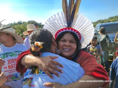Aldeia de Rio das Cobras em Nova Laranjeiras recebe caravana com representantes dos governos federal e estadual