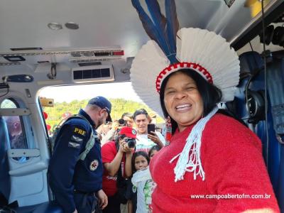 Aldeia de Rio das Cobras em Nova Laranjeiras recebe caravana com representantes dos governos federal e estadual