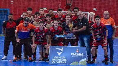 Futsal e Voleibol Masculino de Laranjeiras do Sul conquistam os Jogos da Juventude Fase Regional 