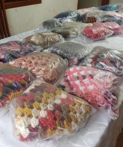 LS: Igreja Metodista entrega mais de 600 peÃ§as de tricÃ´