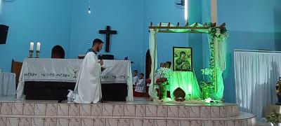 8Âº Dia da Novena de Nossa Senhora do PerpÃ©tuo Socorro no Bairro Cristo Rei