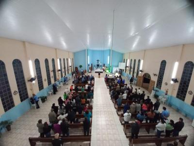 8Âº Dia da Novena de Nossa Senhora do PerpÃ©tuo Socorro no Bairro Cristo Rei