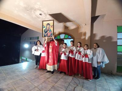 Encerramento da Novena de Nossa Senhora do PerpÃ©tuo Socorro no Bairro Cristo Rei aconteceu neste sÃ¡bado