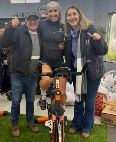 Laranjeirense Sandra Carvalho pedalou 367 km no 1Âº Pedal SolidÃ¡rio 