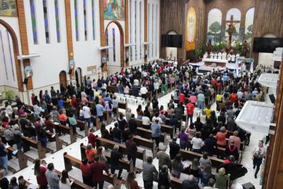 3Âº dia da Novena em Louvor a Padroeira SantÂ´Ana teve benÃ§Ã£o especial para viÃºvos e idosos