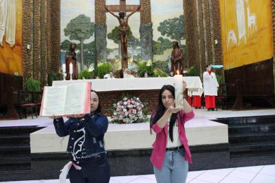 3Âº dia da Novena em Louvor a Padroeira SantÂ´Ana teve benÃ§Ã£o especial para viÃºvos e idosos