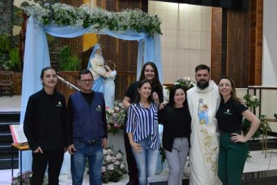 4Âº dia da Novena da Padroeira SantÂ´Ana foi presidida pelo Padre Adriano Toczeck