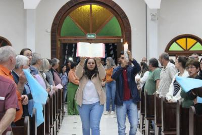 4Âº dia da Novena da Padroeira SantÂ´Ana foi presidida pelo Padre Adriano Toczeck