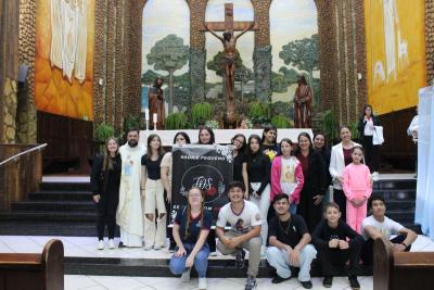 4Âº dia da Novena da Padroeira SantÂ´Ana foi presidida pelo Padre Adriano Toczeck